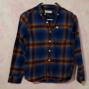 🌺 Abercrombie Kids Casual Plaid Long Sleeve